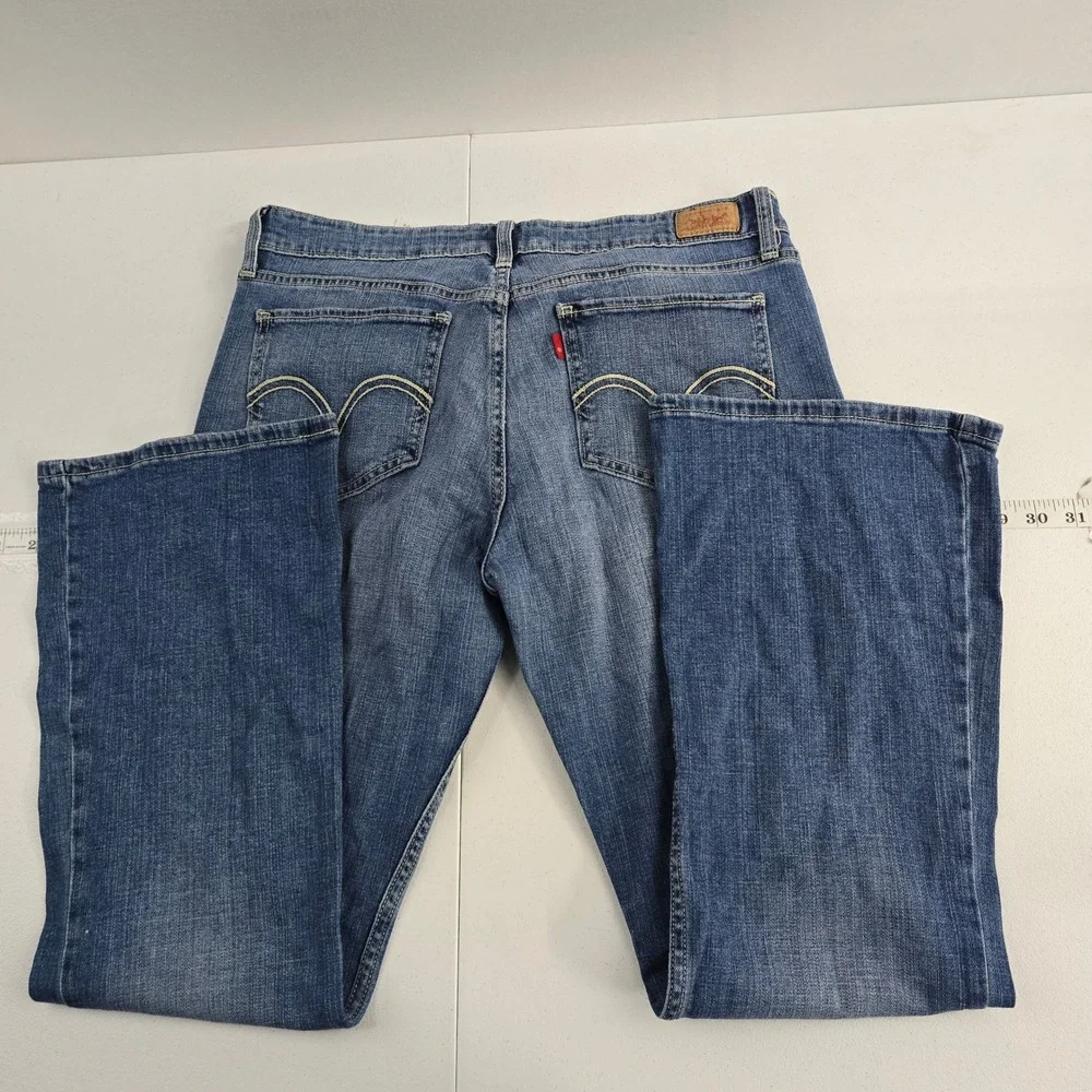 Levis‎ Superlow 518 Jeans Women's Denim Bootcut Blue Stretch Casual